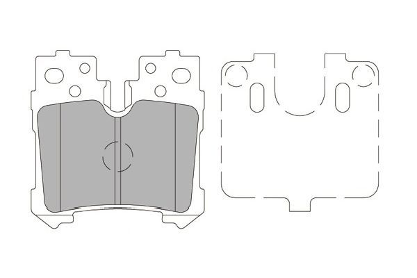 KAVO PARTS stabdžių trinkelių rinkinys, diskinis stabdys BP-9138